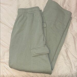 Garage Green Cargo Pants Relaxed Fit